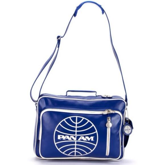 PAN AM "SECRET AGENT RELOADED" BAG CERTIFIED VINTAGE STYLE Pan am BLUE - Picture 1 of 8